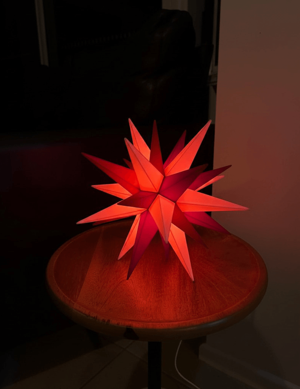 Pink and red star light